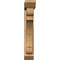 Ekena Millwork Olympic Slat Rough Sawn Bracket w/ Offset Brace, Western Red Cedar, 6"W x 28"D x 36"H BKT0604X28X36OLY06RWR - alternate 4